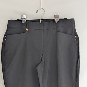 JM Collection Women's Straight-Leg Black Pants Size 16S $16.00